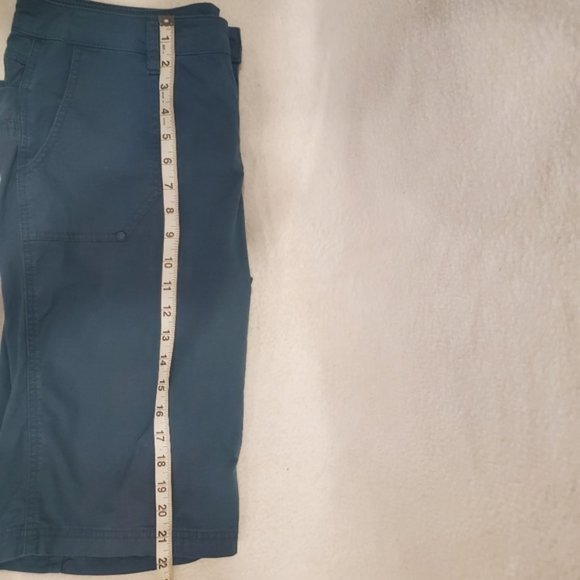 Prana Bermuda Light Blue Hiking Shorts - Picture 7 of 9